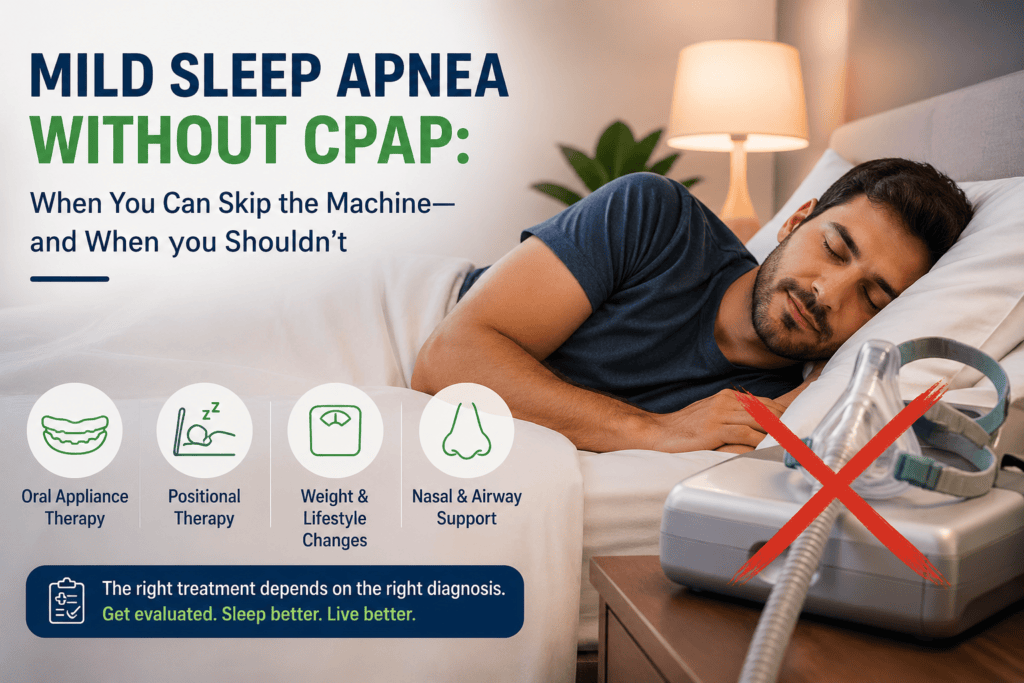 Mild Sleep Apnea Without CPAP: When You Can Skip the Machine…and When You Shouldn’t