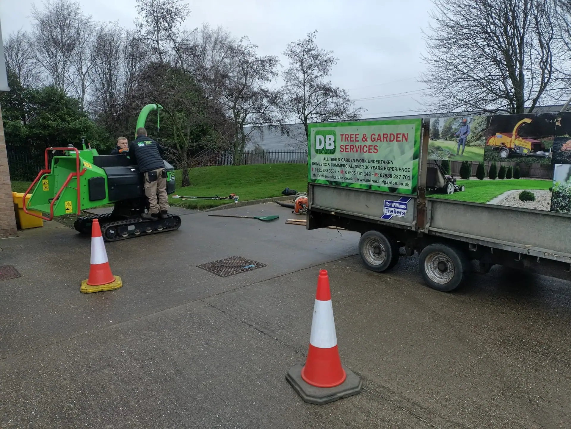 Operated machinery used for industrial site clearance in the North East UK