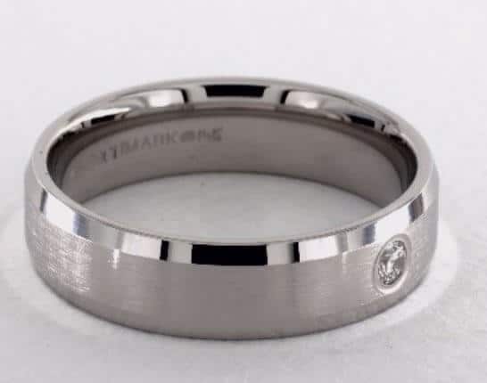 Flush Beveled Bezel Set RIng