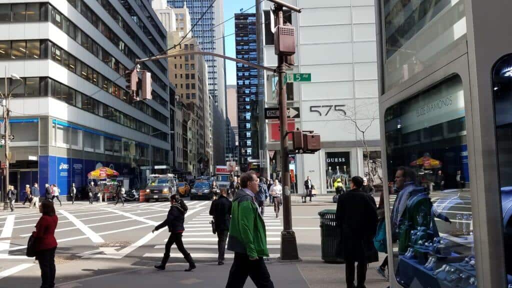 NYC Diamond District Street View