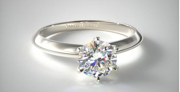 1ct Solitaire Engagement Ring