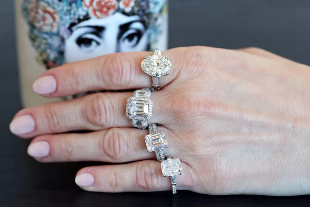 Diamond Shapes in Rings