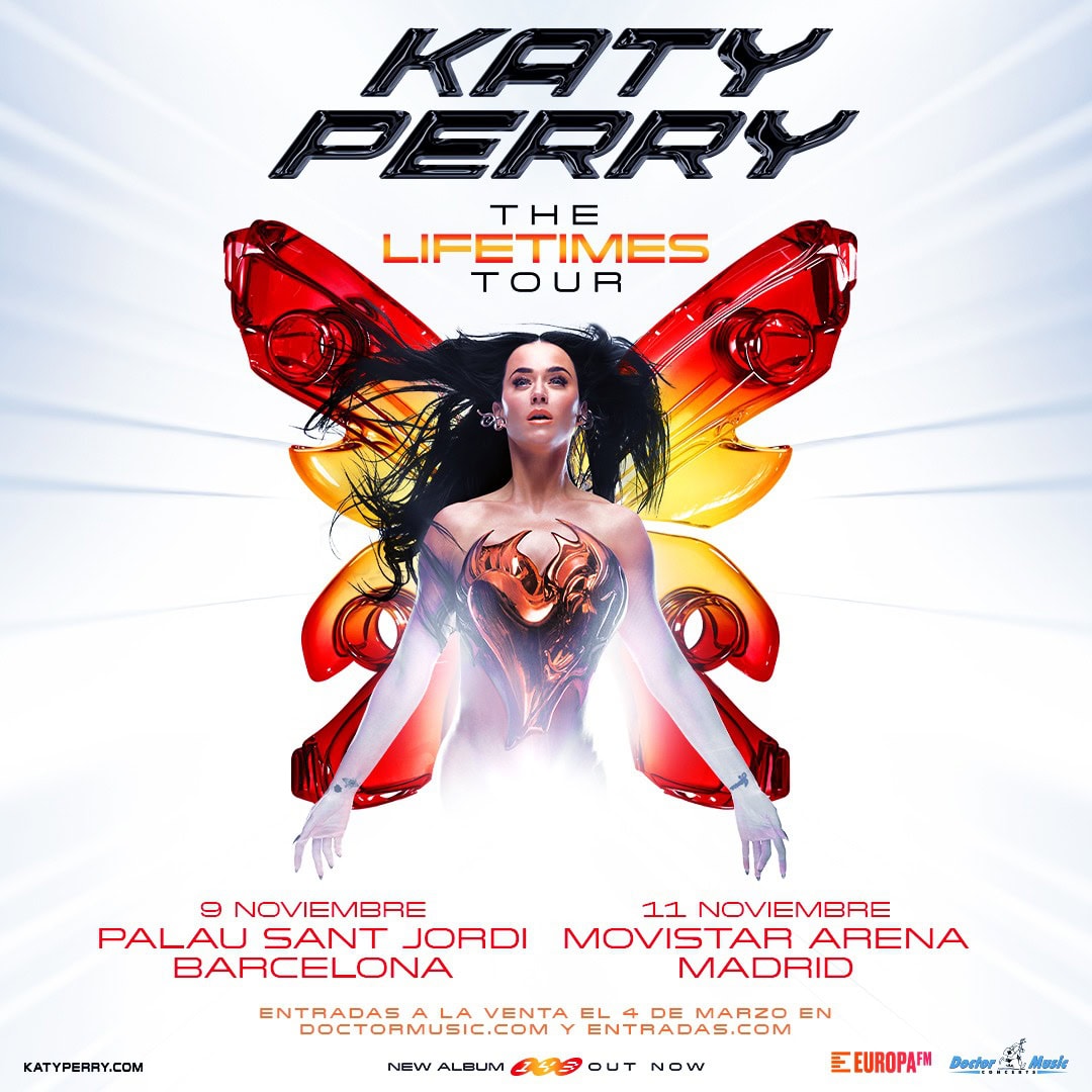 Katy Perry regresará a Madrid en noviembre con The Lifetimes Tour