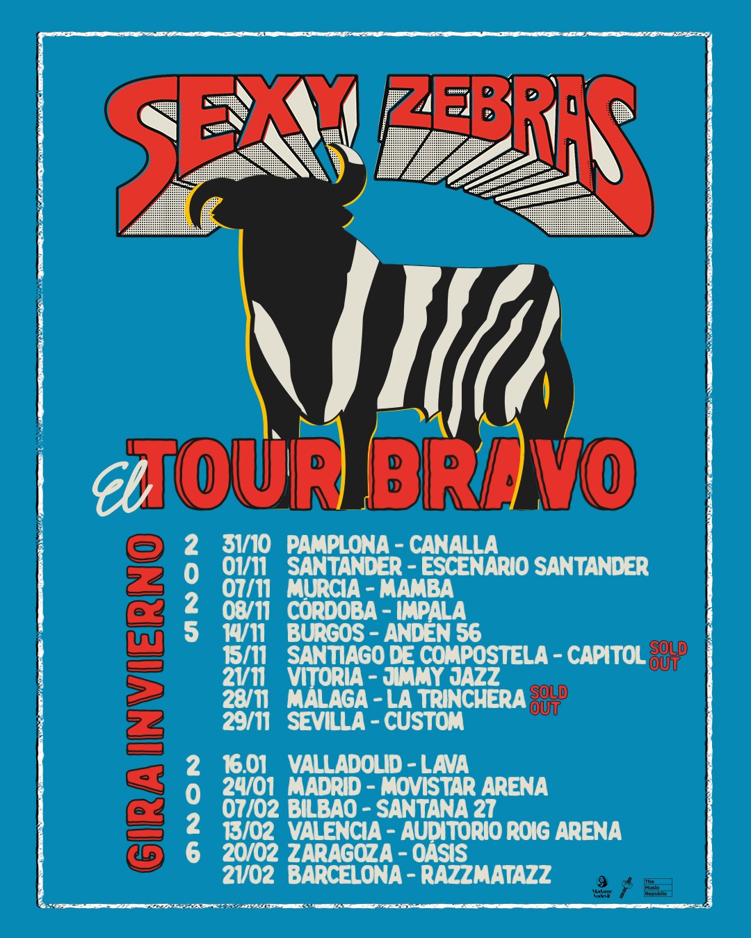 Sexy Zebras suman 7 nuevas fechas a El Tour Bravo y completan la gira más ambiciosa de su carrera