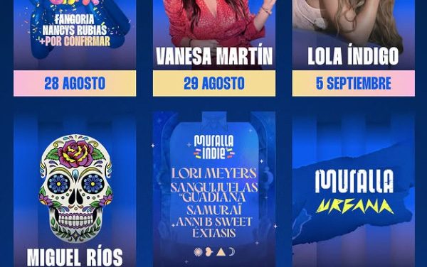 Primeras confirmaciones de Los Conciertos de la Muralla 2026