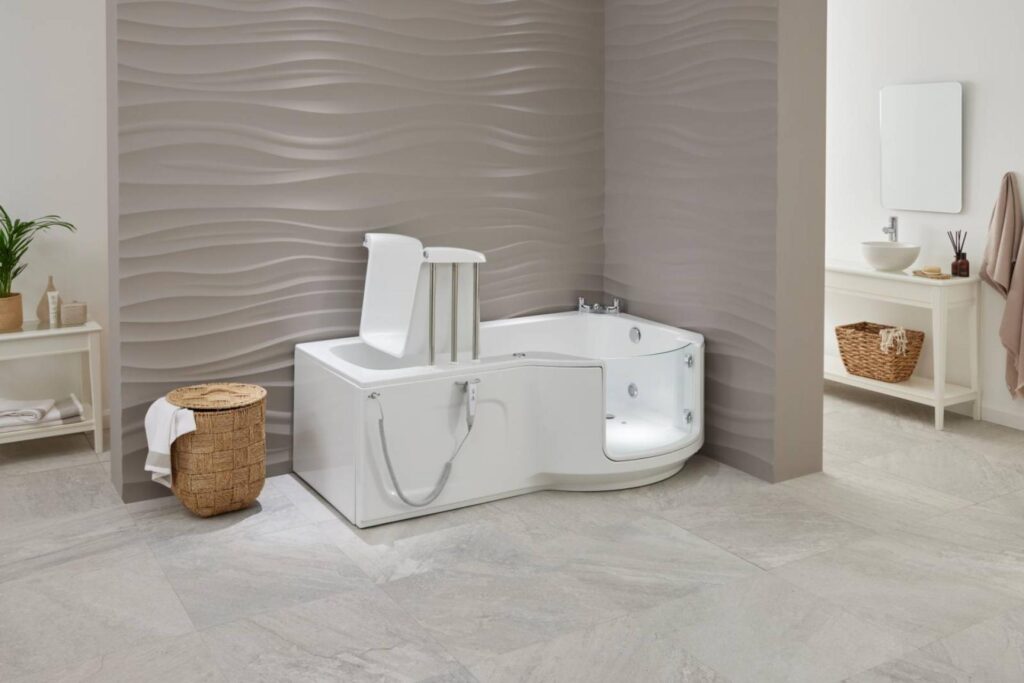 Baignoire à porte avec siège élévateur Louisiana