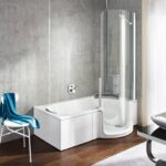 Baignoire à porte combiné douche
