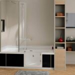 Baignoire à porte combiné douche