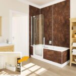 Baignoire à porte combiné douche
