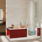 Baignoire à porte combiné douche