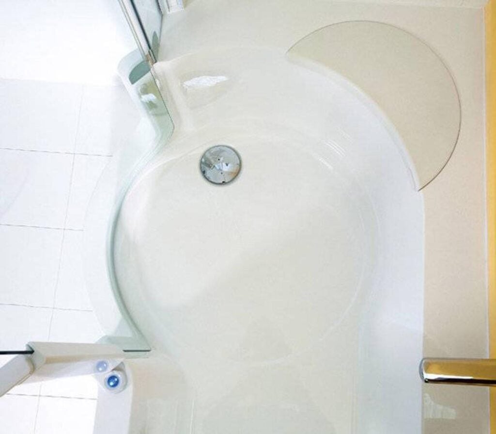 Baignoire à porte combiné douche