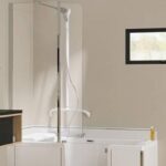 Baignoire à porte combiné douche avec siège kinedo