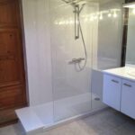 Douche idéale remplacement de Baignoire par douche sénior sécurisée à Sartrouville Yvelines (78) IdF