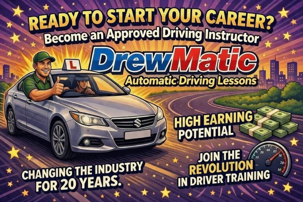 Becoming A Driving Instructor And Why Big Name Driving Instructor Franchises Are a Rip Off – Join DrewMatic for Fair Deals and Real Support