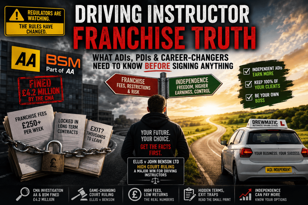 Driving Instructor Franchise UK What ADIs, PDIs and Career-Changers Need To Know Before Signing