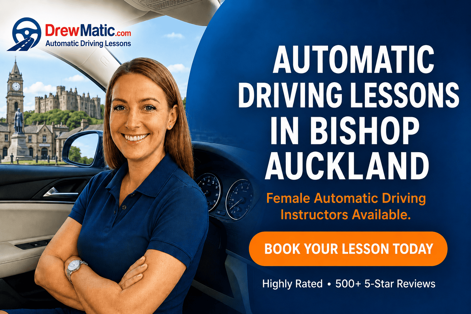 Automatic Driving Lessons in Bishop Auckland