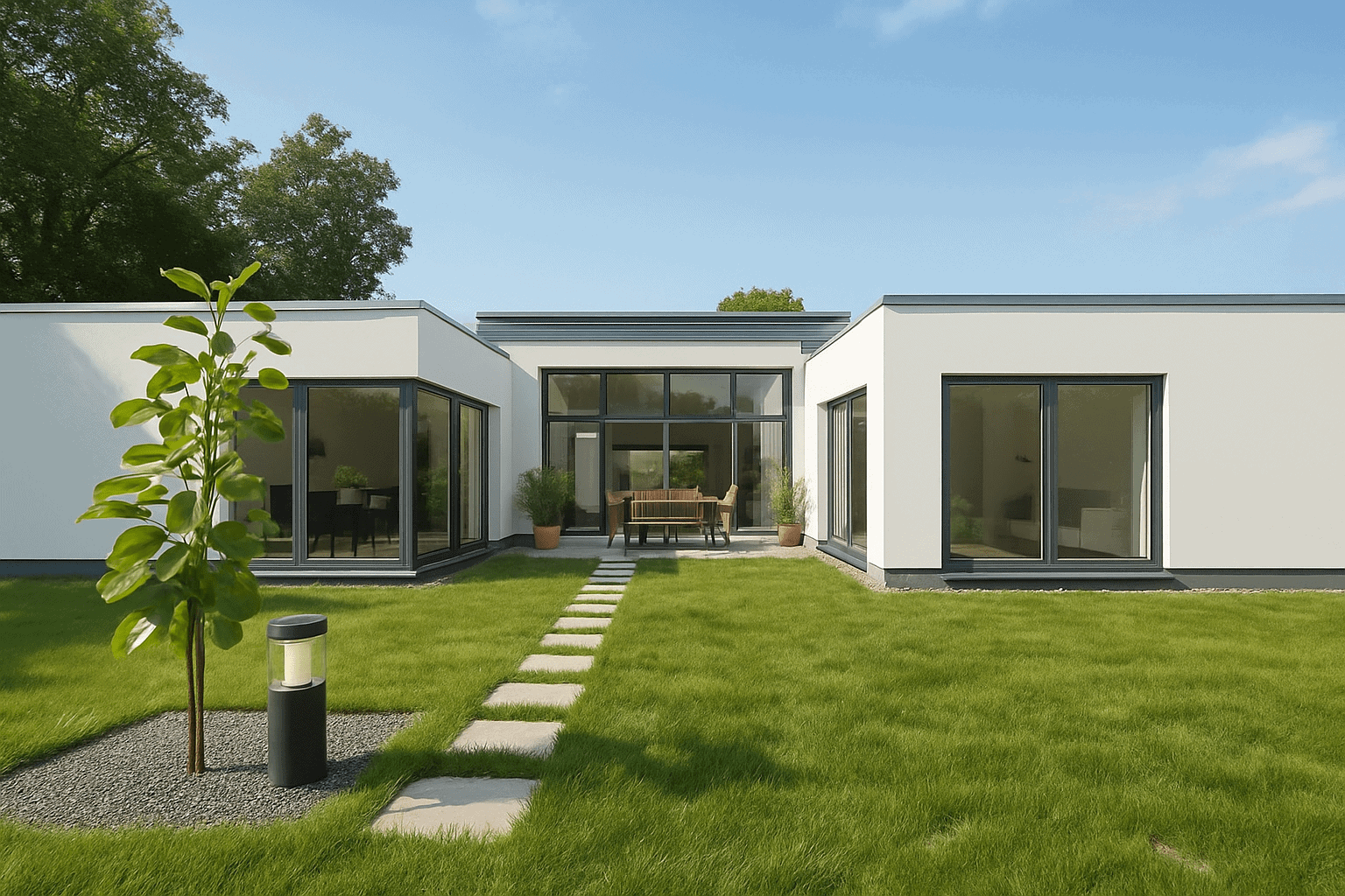 casa modular de 120 m² EcoSipHouse terminada