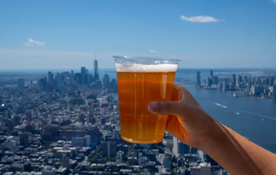 Draft beer available from The Edge