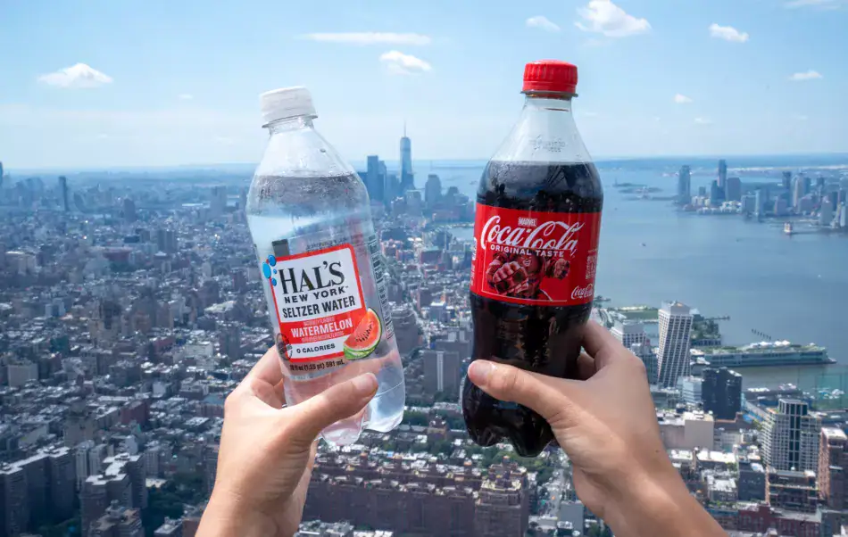 Water and soda from The Edge