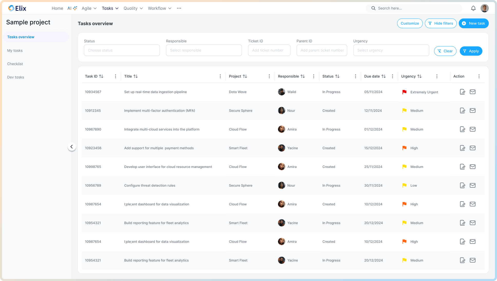 Ticketing & Tasks