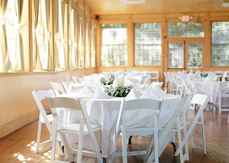 Basin Park Wedding Venue with Tables