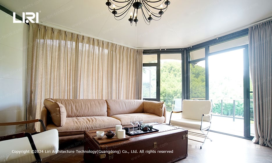 event tent living area sofa lounge