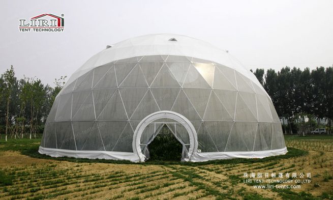 Geodesic Dome Greenhouse — clear-span tent for sale