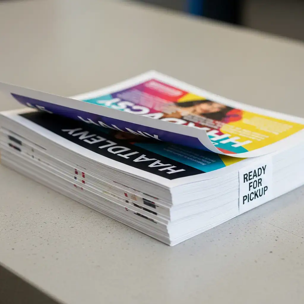 Printed flyers and postcards for local marketing