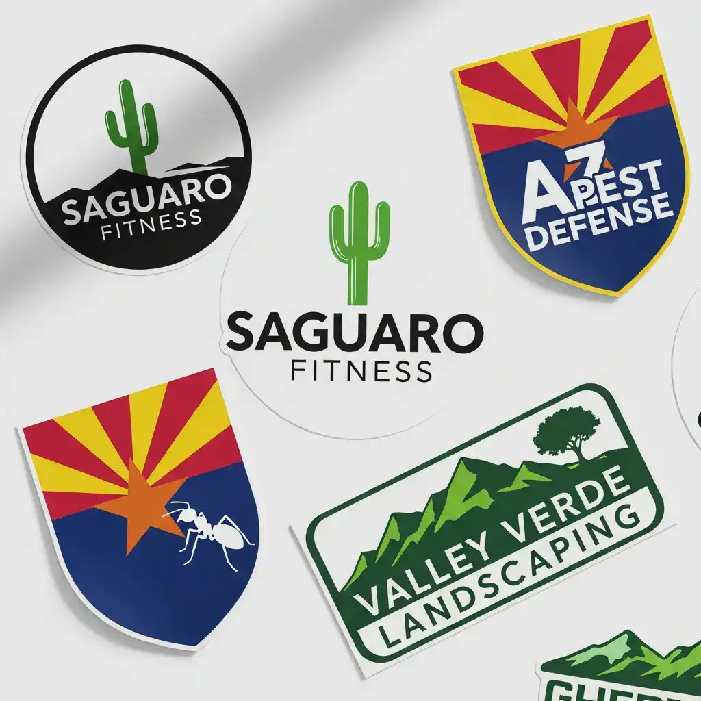 Custom logo stickers and label pieces
