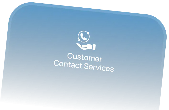 Customer contact services