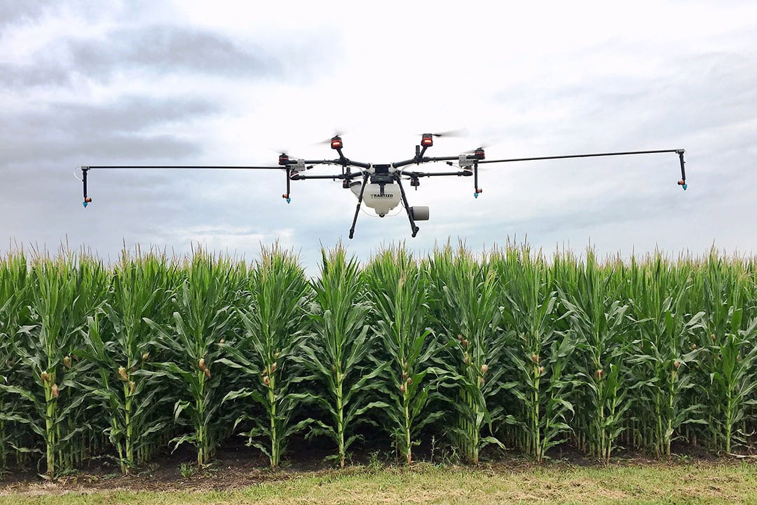 With the implementation of rules and regulations governing the use of spray drones, particularly in the USA and China, use of the technology is expanding across the world. - Photo: Rantizo