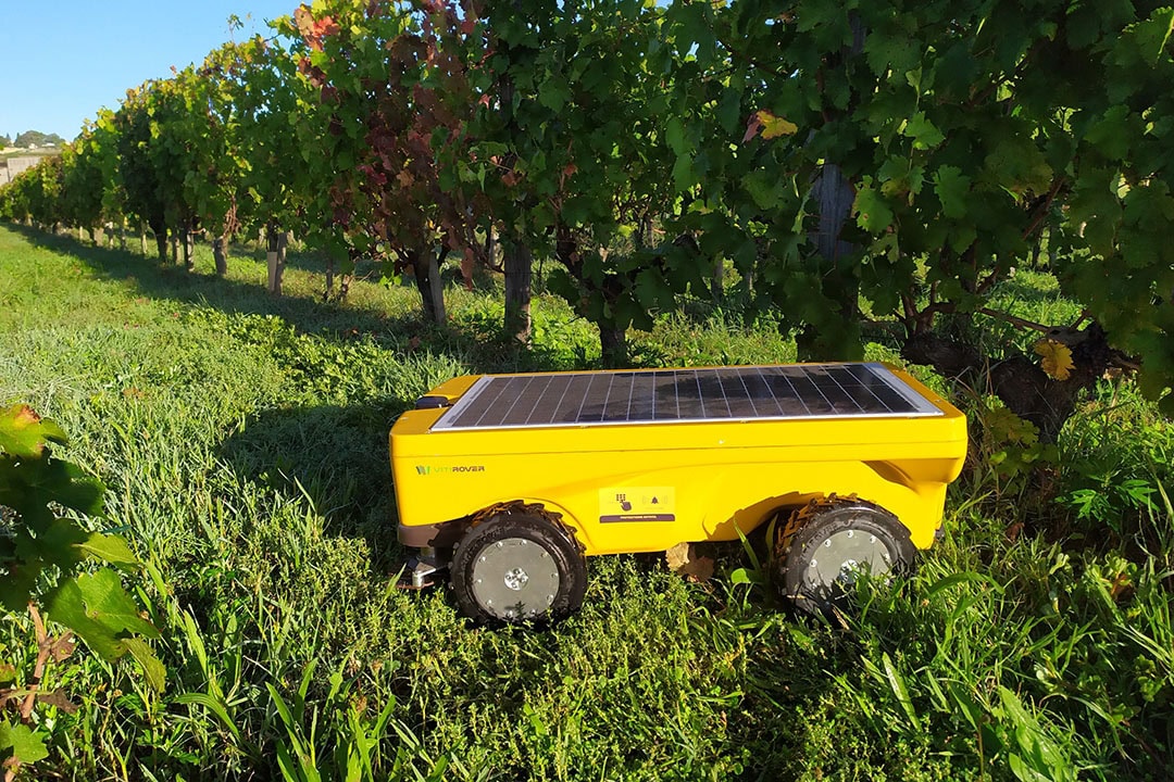 Research by Italian branch organisation FederUnacoma indicates that 78 percent of the active robots is powered electrically, 14 percent by diesel engines and 8 percent are hybrids. - Photo: Vitirover