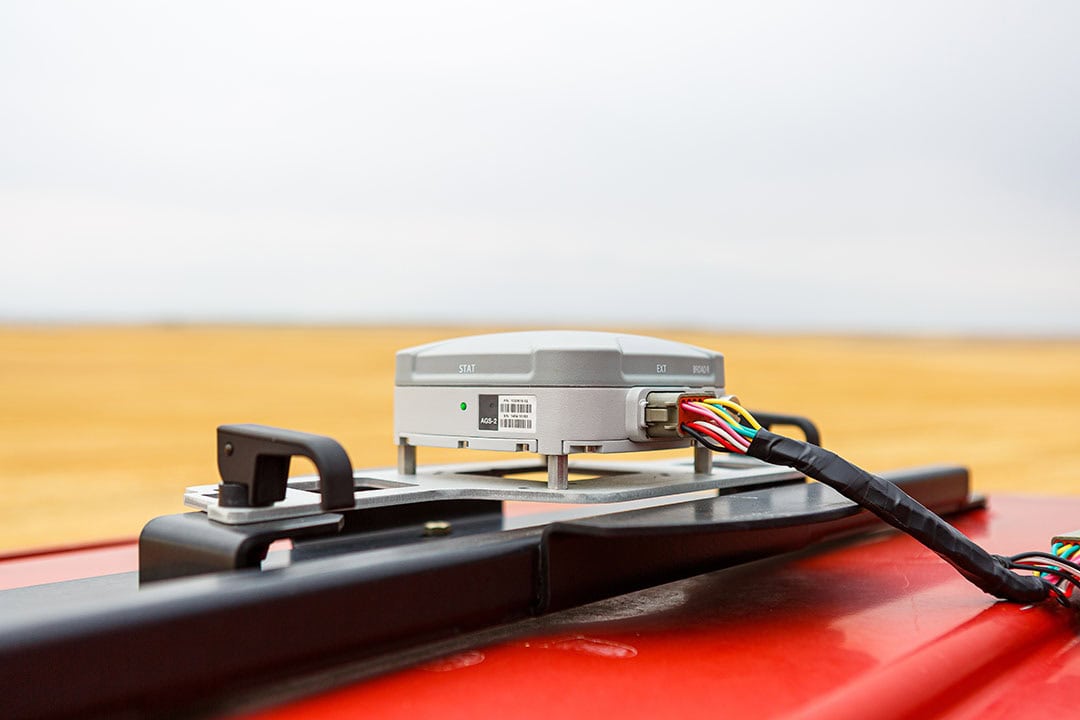 Topcon’s new AGS-2 GNSS receiver is one of the latest advances in the market; a modular and flexible solution that can be applied to virtually any agricultural machine type, make or model. - Photo: Topcon Agriculture