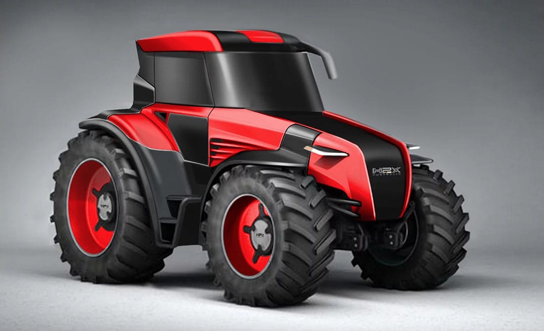 Australian startup H2X is working on a range of fuel cell powered vehicles including eventually this tractor. - Photo: H2X