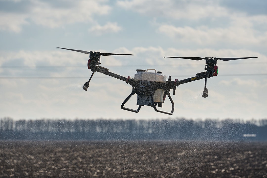 XAG spraying drone operating in Ukraine. - Photo: DroneUA