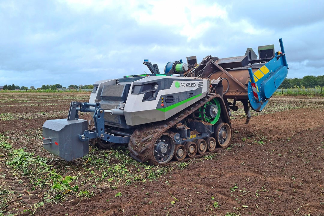 Claas is cooperating with AgXeed and has a minority stake in this maufacturer of field robots. The first robots from this startup have been sold to customers and will be delivered this year. - Photo: Margriet Nijenhuis