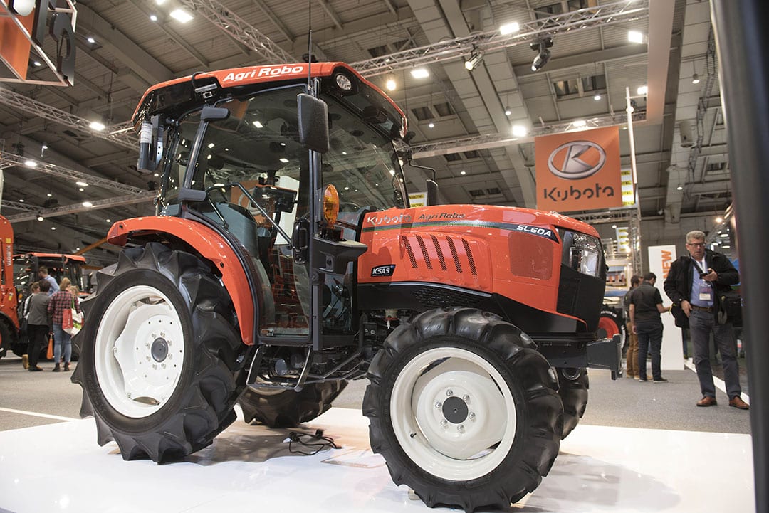 Kubota presented its first autonomous tractor, the Agri Robo, in 2017. The tractor is said to be for sale in Japan, but the manufacturer says it has not yet decided whether it will be available in other countries. - Photo: Mark Pasveer.