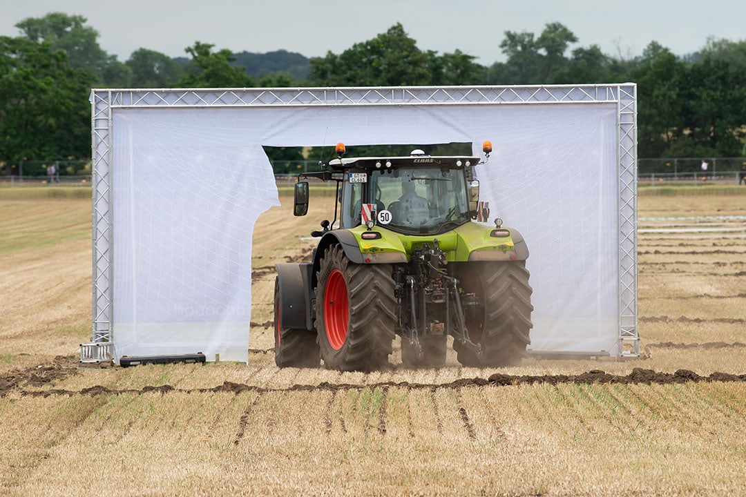 Demonstration of autosteer technology. - Photo: DLG