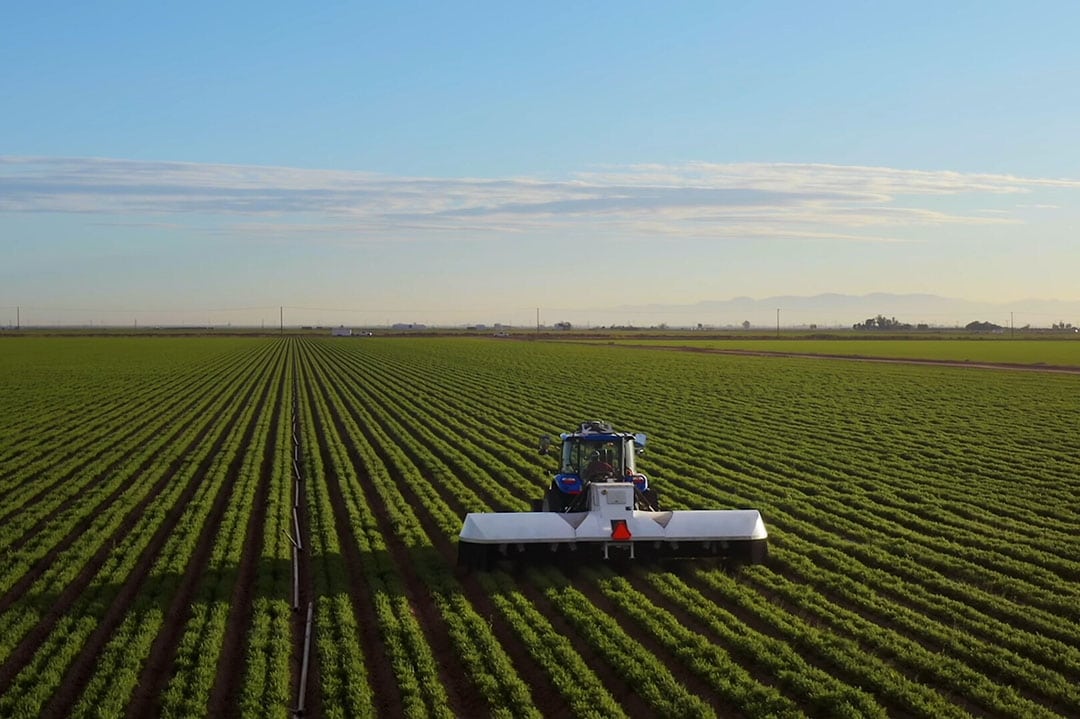 The company initially thought about crop load management for apples until they identified the opportunity with autonomous spraying. Eventually a large carrot grower approached them to find out if their spraying system could be implemented in carrots. - Photo: Verdant Robotics