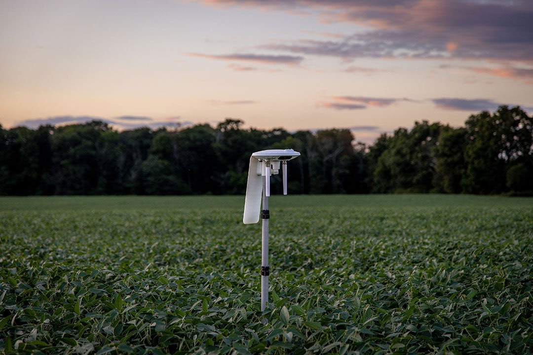 The Mark 3 builds on the Mark 2 with new features that include a built-in 5MP camera, an integrated solar array and an optional ultrasonic wind anemometer. - Photo: Arable