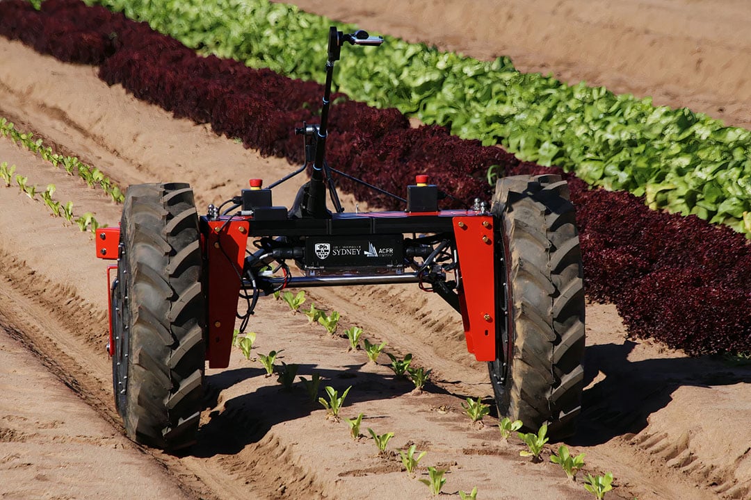 In its simplest form the Digital Farmhand is a small, autonomous electric tractor-like vehicle that can tow a variety of implements, and can undertake precision automation of many labour-intensive farm tasks, like weeding, spraying and seeding. - Photo: Australian Centre for Field Robotics