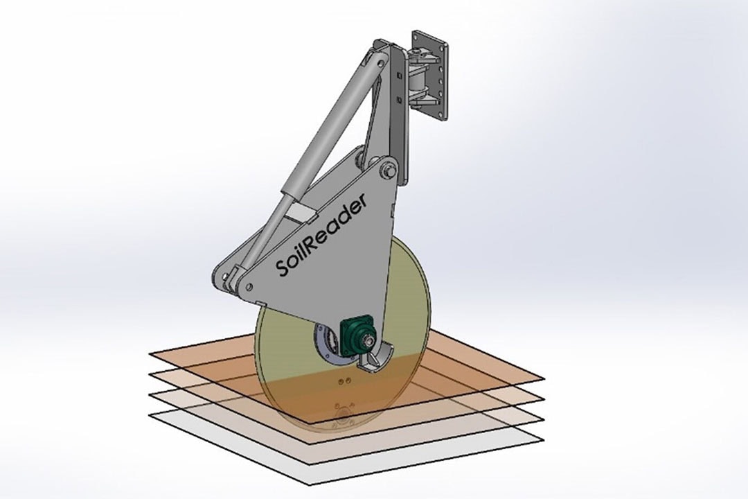 At any given time, the spectrometer knows its soil depth so things like soil carbon readings from the soil surface downward in the soil profile can be determined.