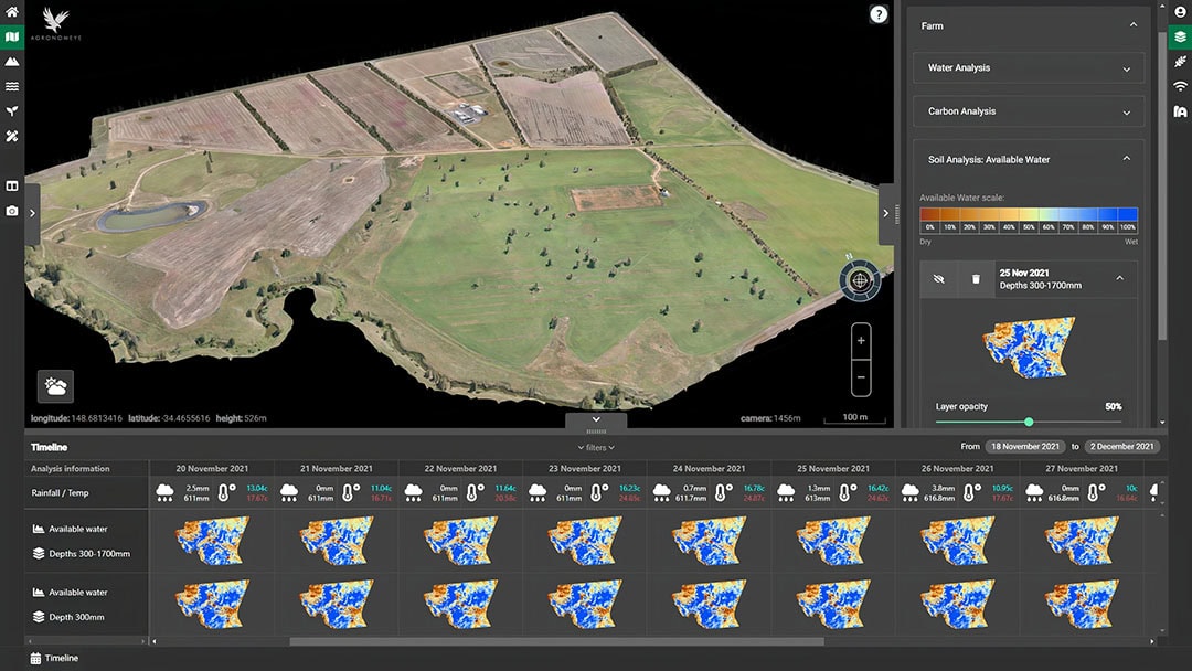 The Soil Analysis Dashboard in the AgTwin. - Photo: Agronomeye