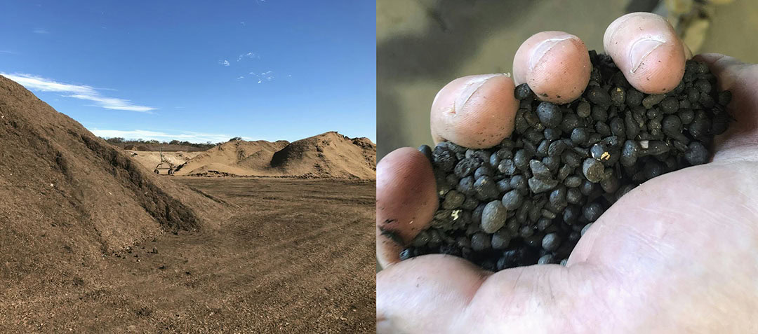 Precision compost can be applied in bulk or as pellets with air seeder equipment. - Photo: University of Queensland