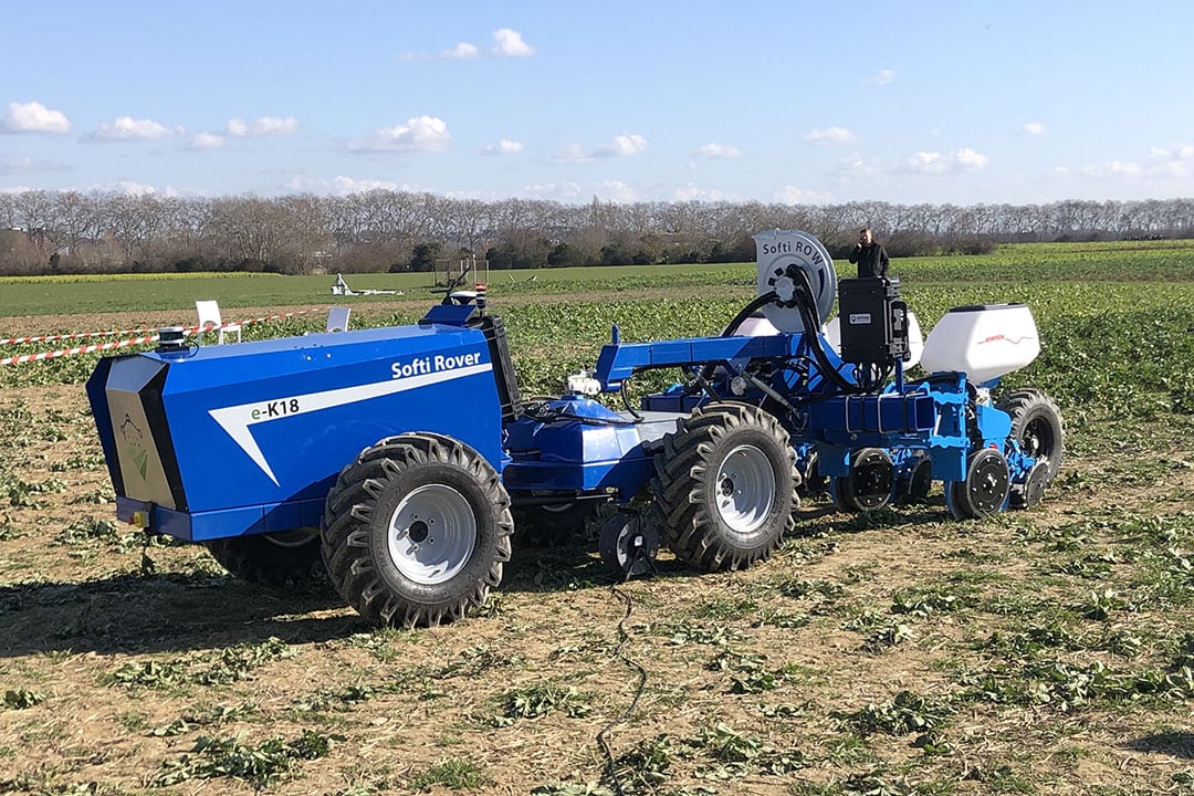 SoftiRover e-K18 is the closest any of the robots on show at FIRA that comes to looking anything like a familiar 'old school' tractor.