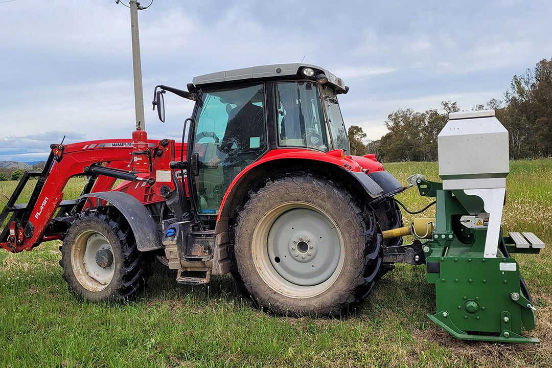 Niels Olsen is convinced that his Soilkee implement helped him to earn the soil carbon credits.  - Photo: Soilkee