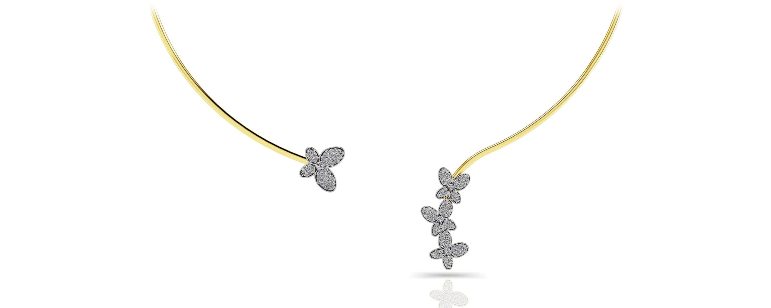Diamond Butterfly Choker
