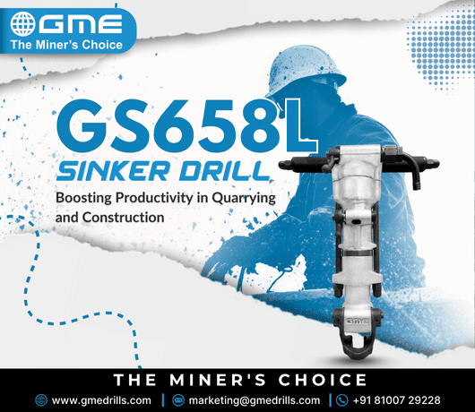 GS658L Sinker Drill: Boosting Productivity in Quarrying and Construction