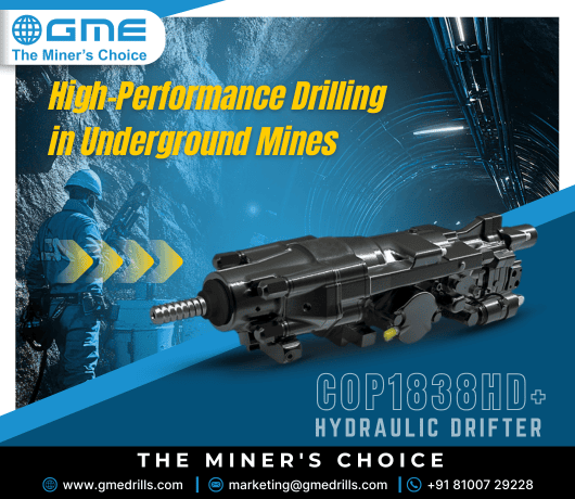 COP 1838HD+ Hydraulic Drifter: High-Performance Drilling in Underground Mines