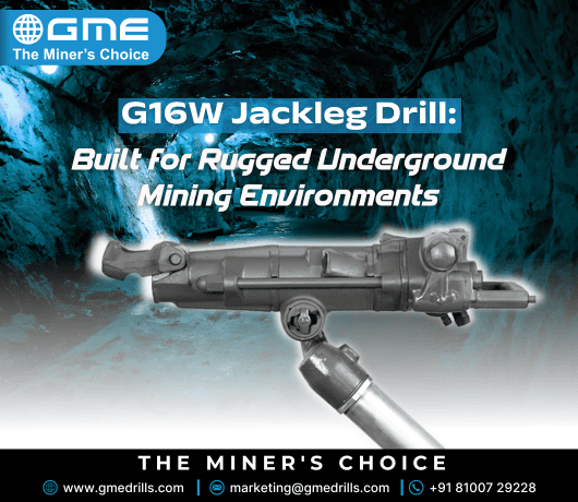 G16W Jackleg Drill: Built for Rugged Underground Mining Environments